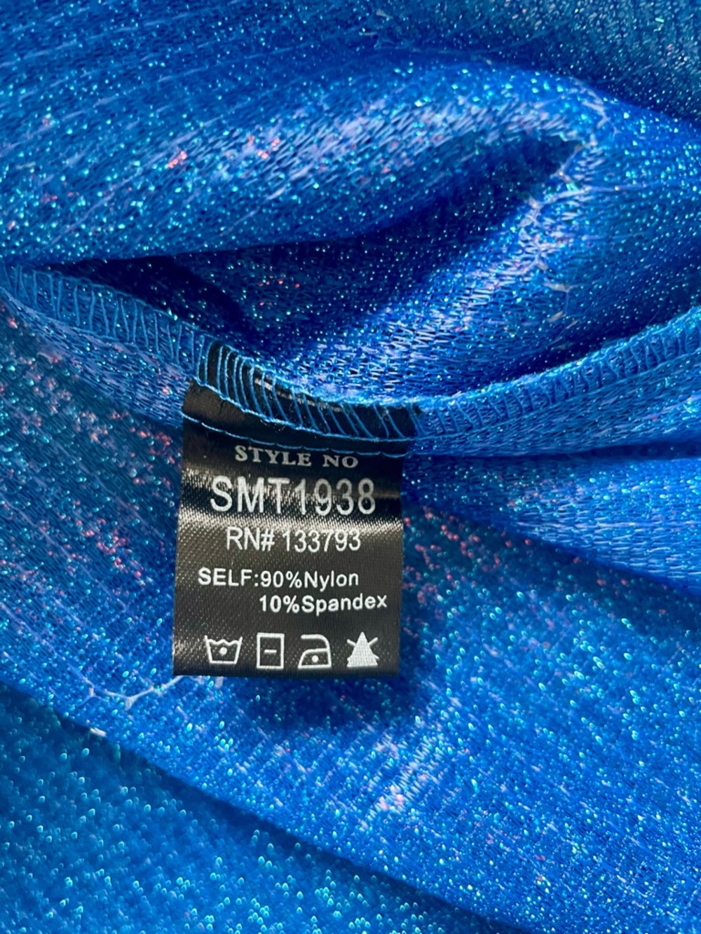 POL Sequin Long Sleeve Top – Blue Ocean (Large) New - Picture 10 of 11